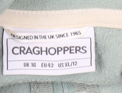Craghoppers Unisex Green XL Fleece Sweatshirt 1/2 Zip Outdoor Wear