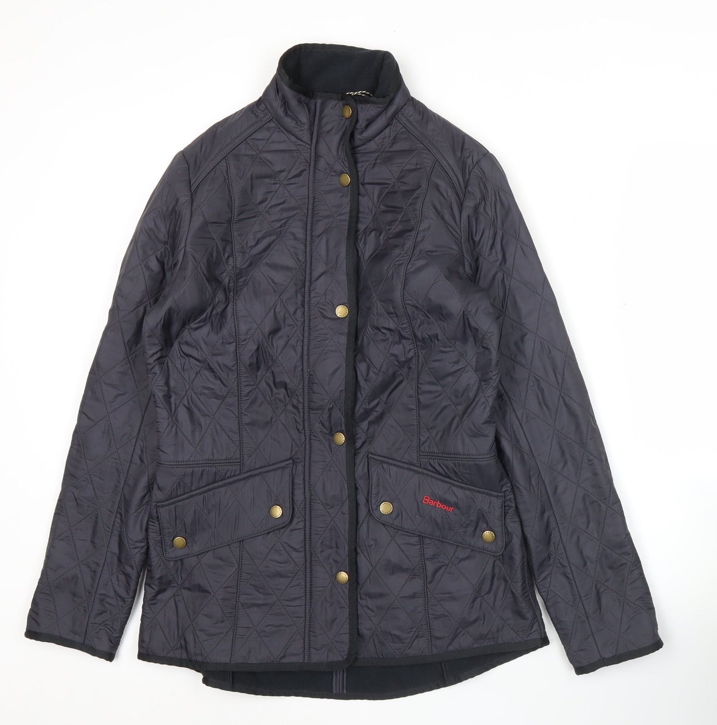Barbour Womens Black Quilted Mid-Length Jacket Size 10