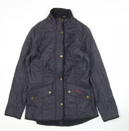 Barbour Womens Black Quilted Mid-Length Jacket Size 10