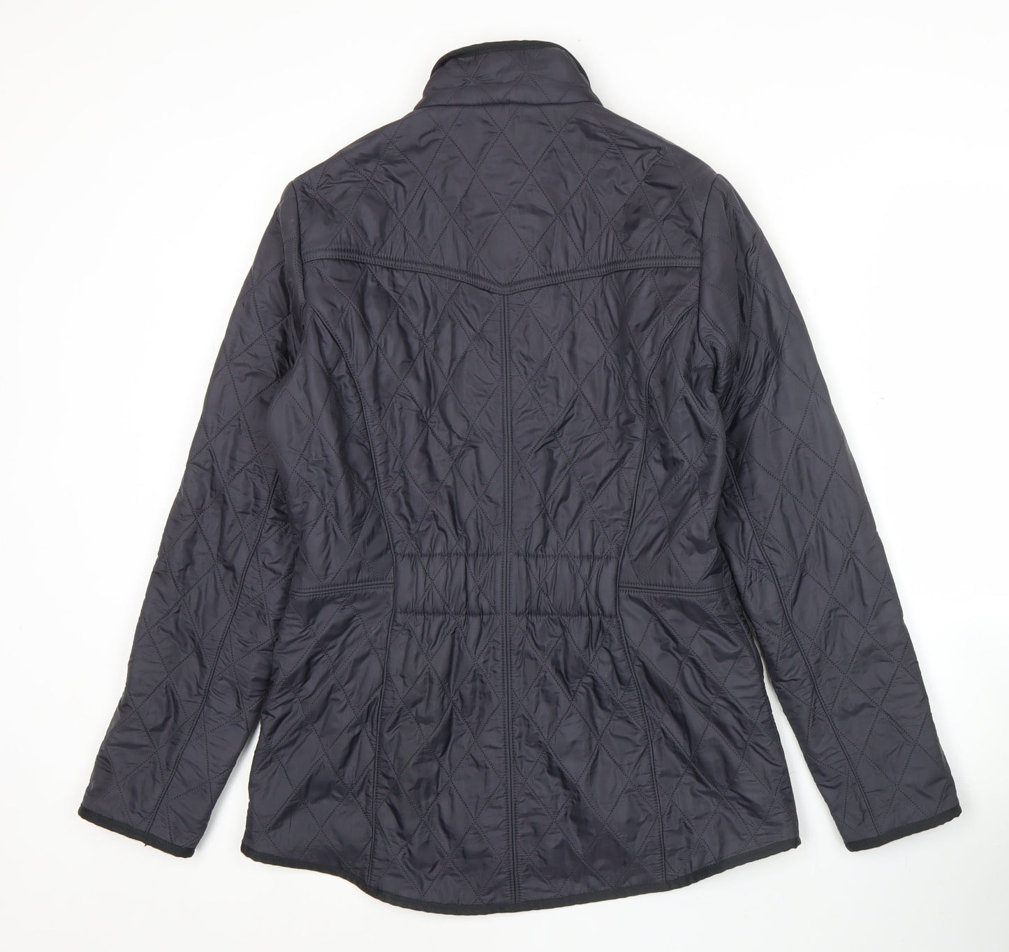 Barbour Womens Black Quilted Mid-Length Jacket Size 10