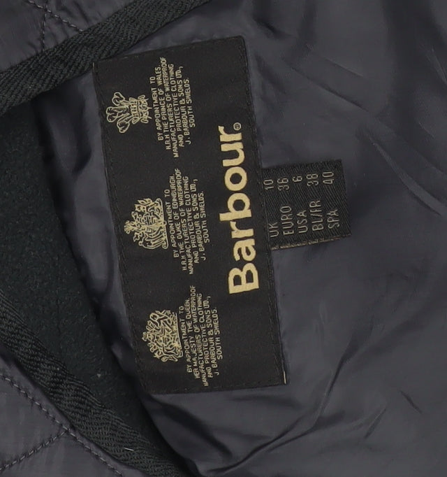 Barbour Womens Black Quilted Mid-Length Jacket Size 10