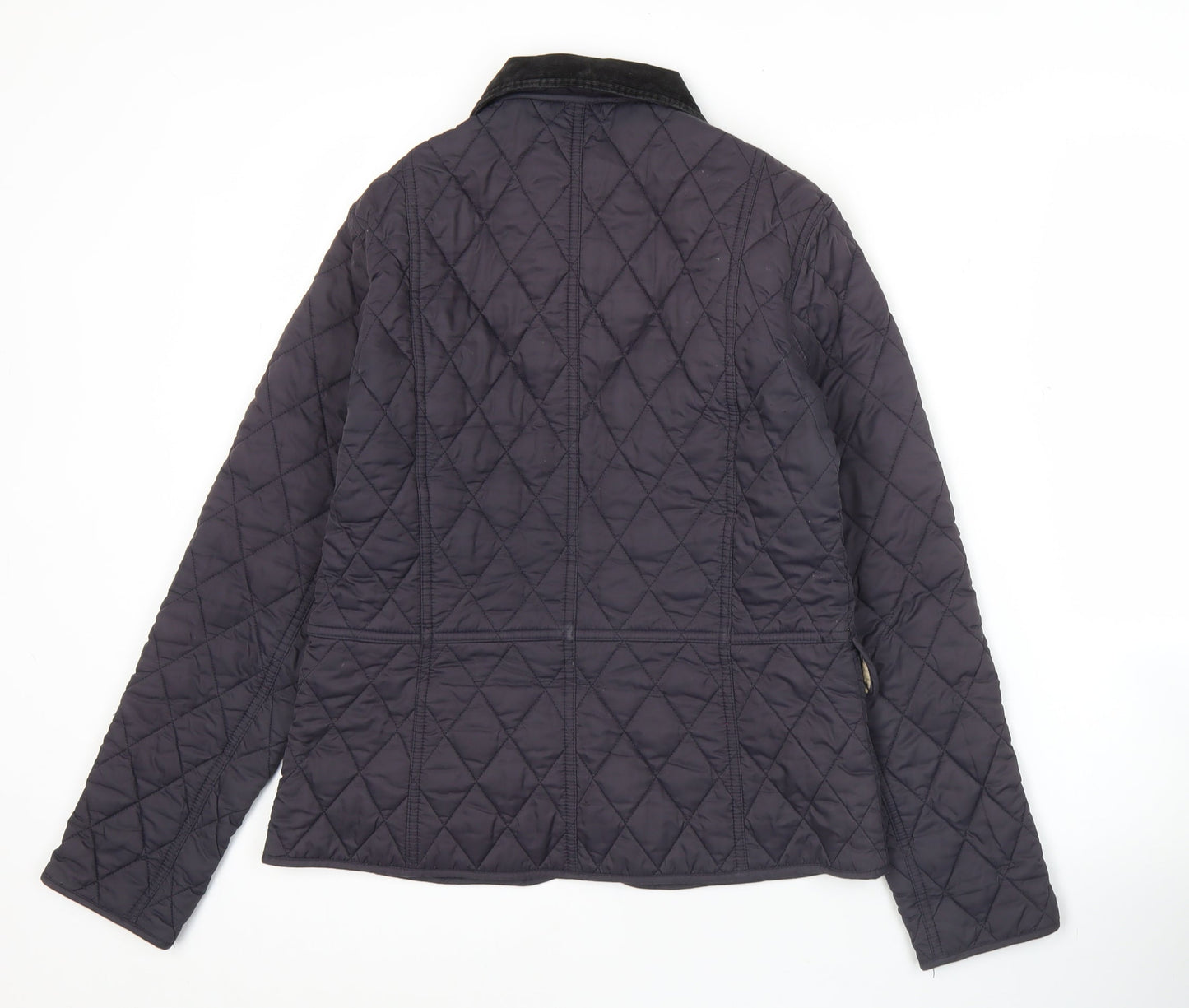 Barbour Womens Blue Quilted Jacket Size 18 Mid-Length Classic