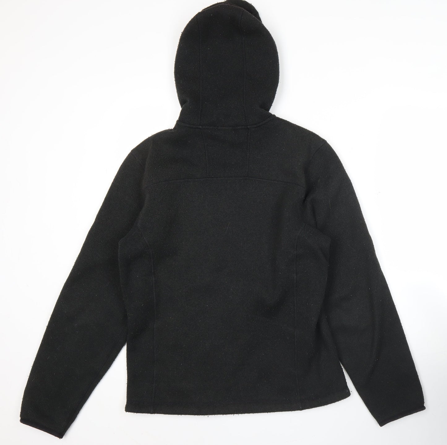 The North Face Men's Black Fleece Jacket S Hooded Full Zip