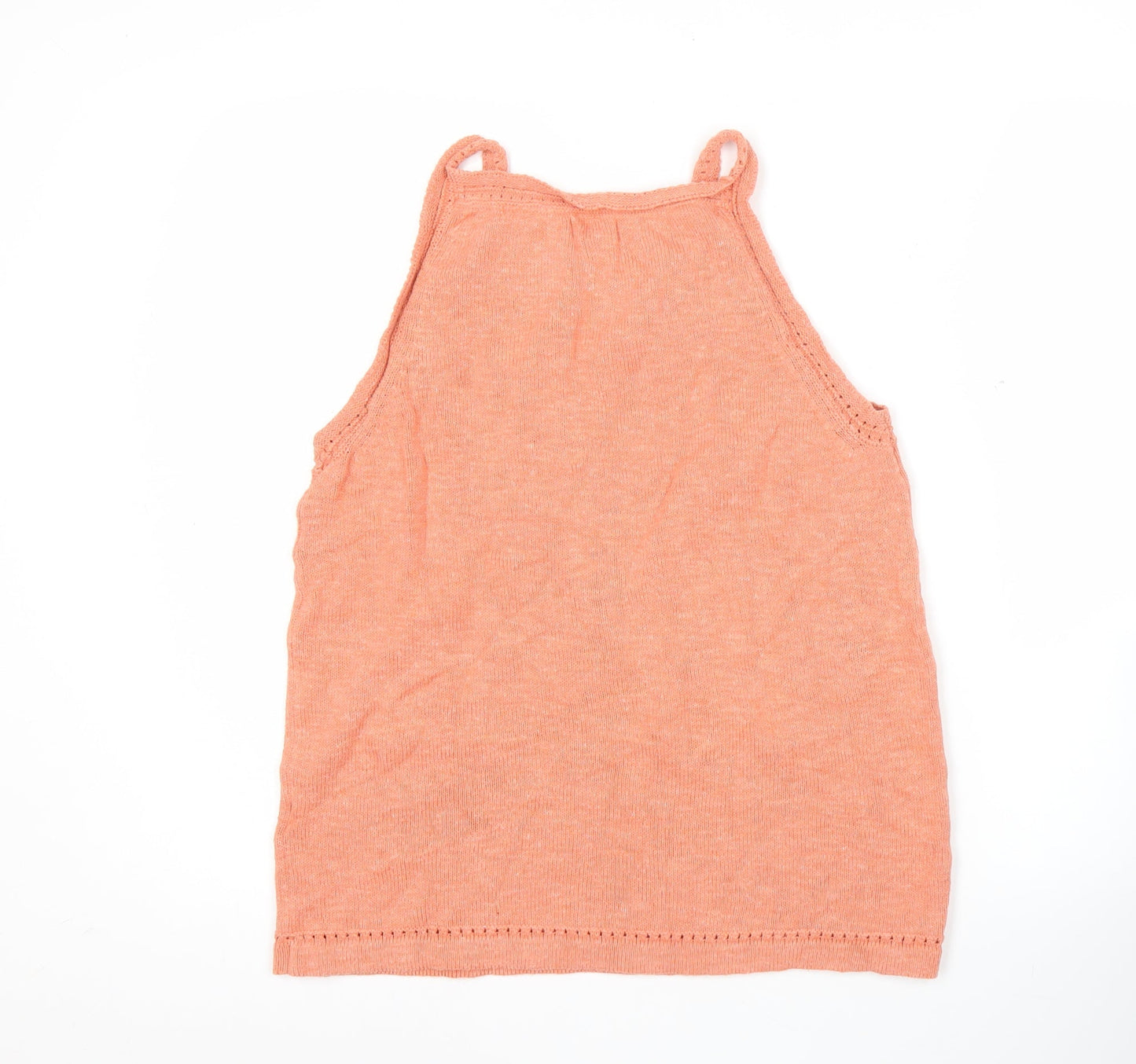 Fat Face Womens Orange Size 12 Cotton Knit Tank Top
