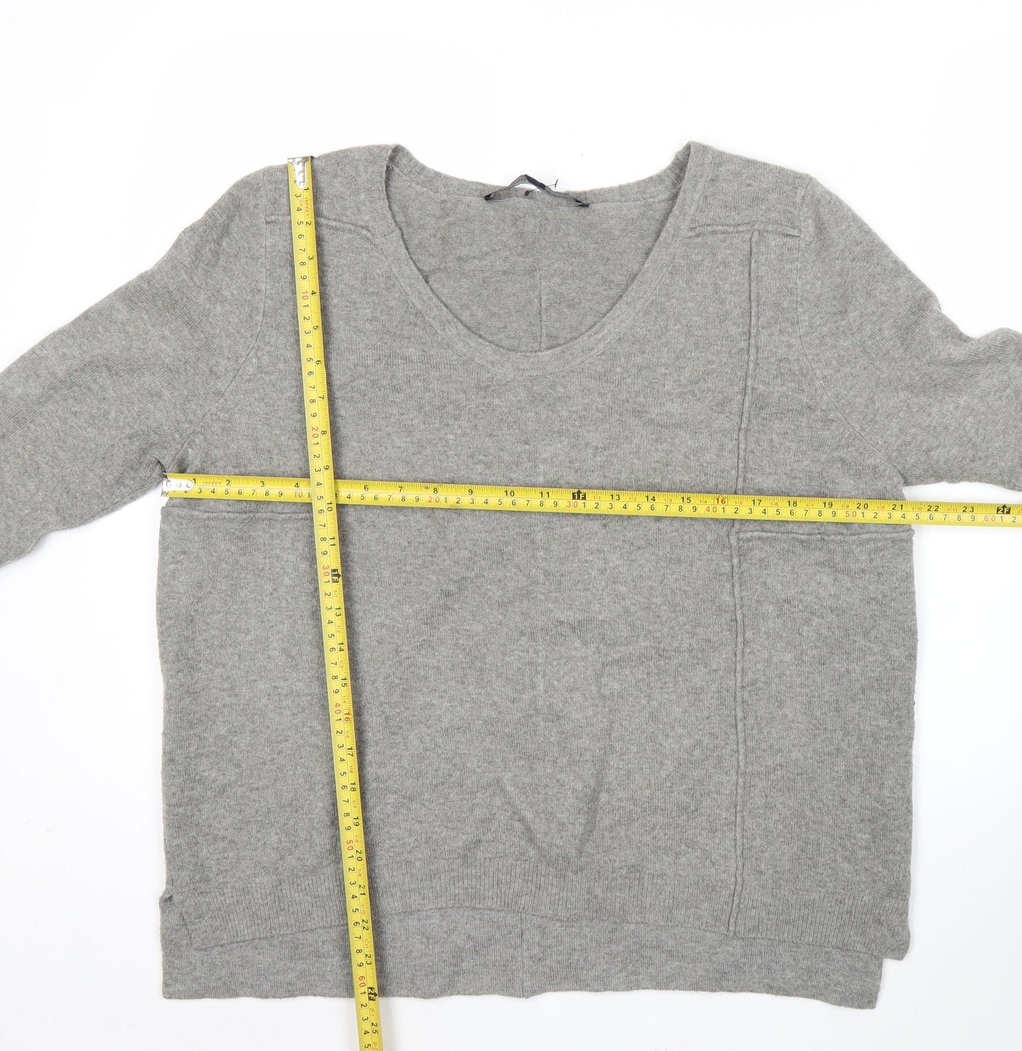French Connection Women’s Grey Knit Pullover Jumper Size M