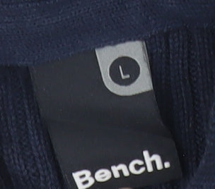 Bench Men’s Blue Hooded Cotton Cardigan Jumper Size L