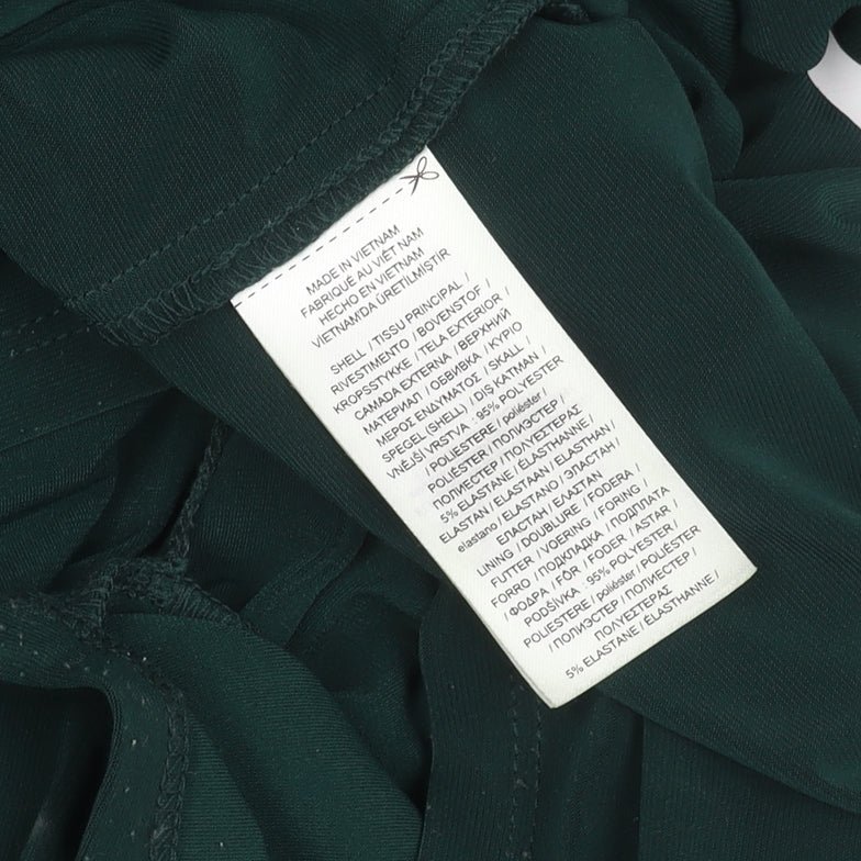 Ralph Lauren Women’s Green Size 8 Midi Sheath Dress Off Shoulder
