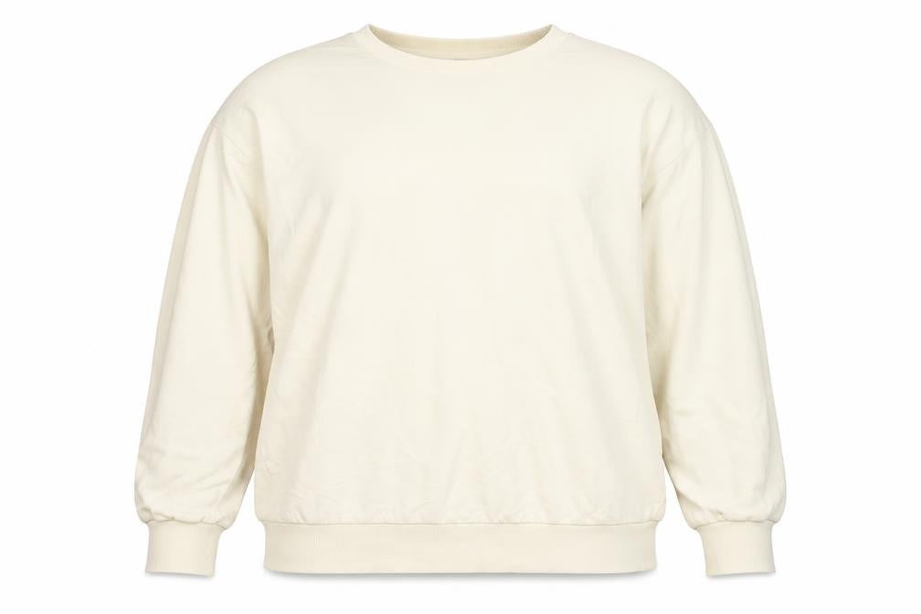 Front view of ASOS Women Yellow Cotton Crew Neck Pullover Sweatshirt UK 12