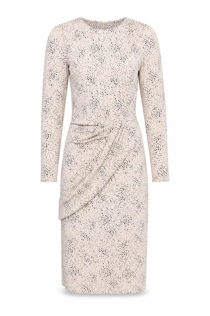 Marks and Spencer Womens Beige Polka Dot Wrap Dress Size 6