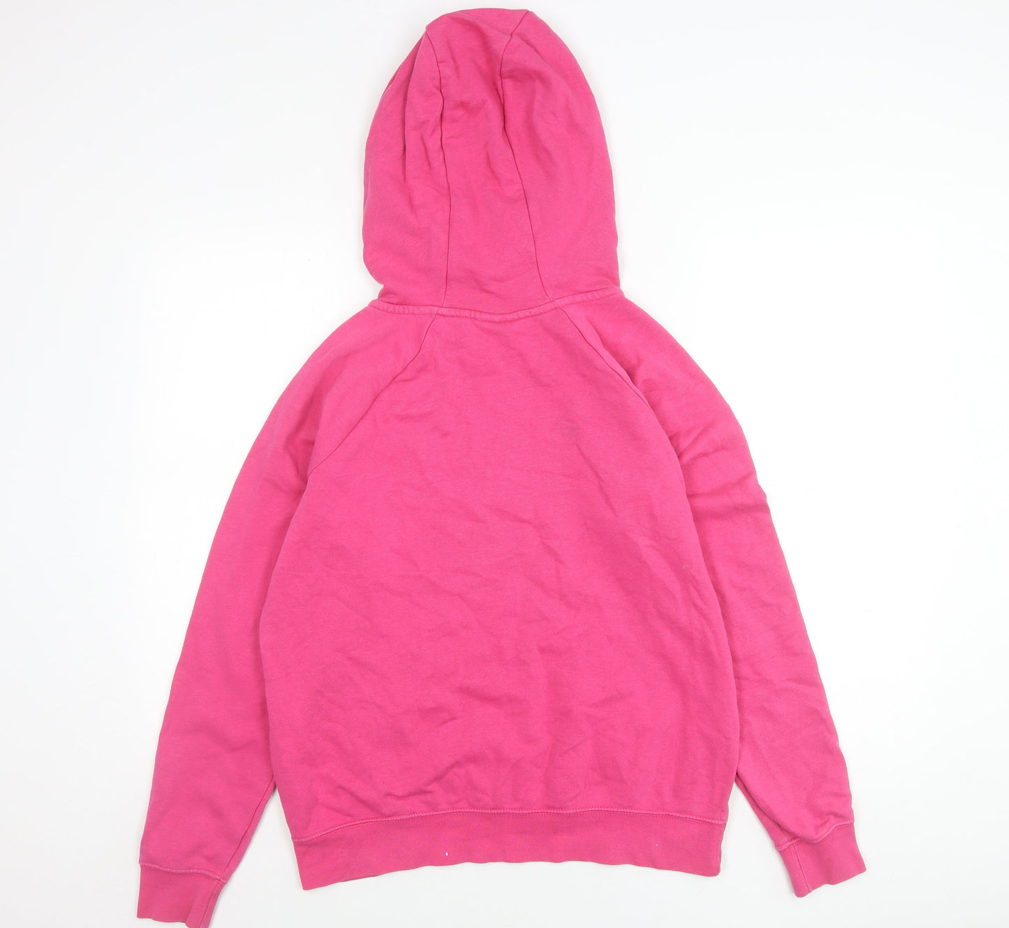 Nike Women’s Pink Hoodie Medium Pullover Sweatshirt Cotton Blend