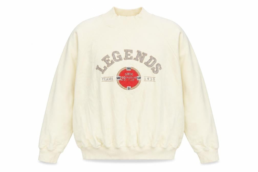 Coconut Club Classics Unisex Ivory Pullover Sweatshirt L Embroidered Logo