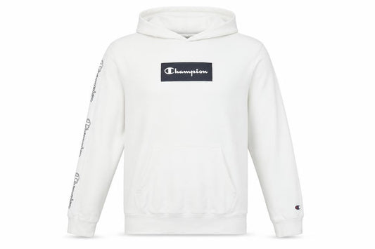 Mens UK M Regular Champion White Pullover Hoodie