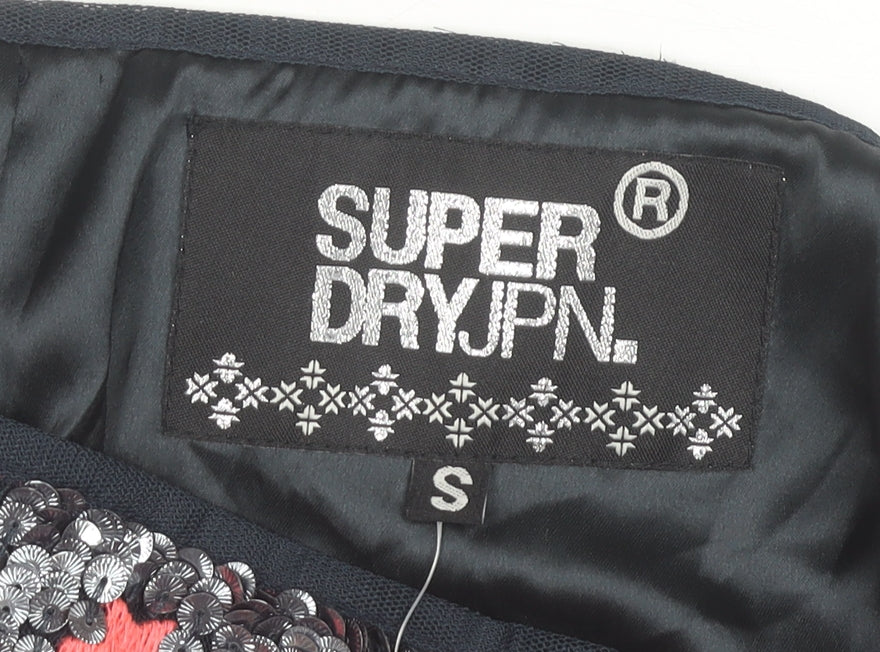 Superdry Womens Multicoloured Sequin Short Pencil Skirt S
