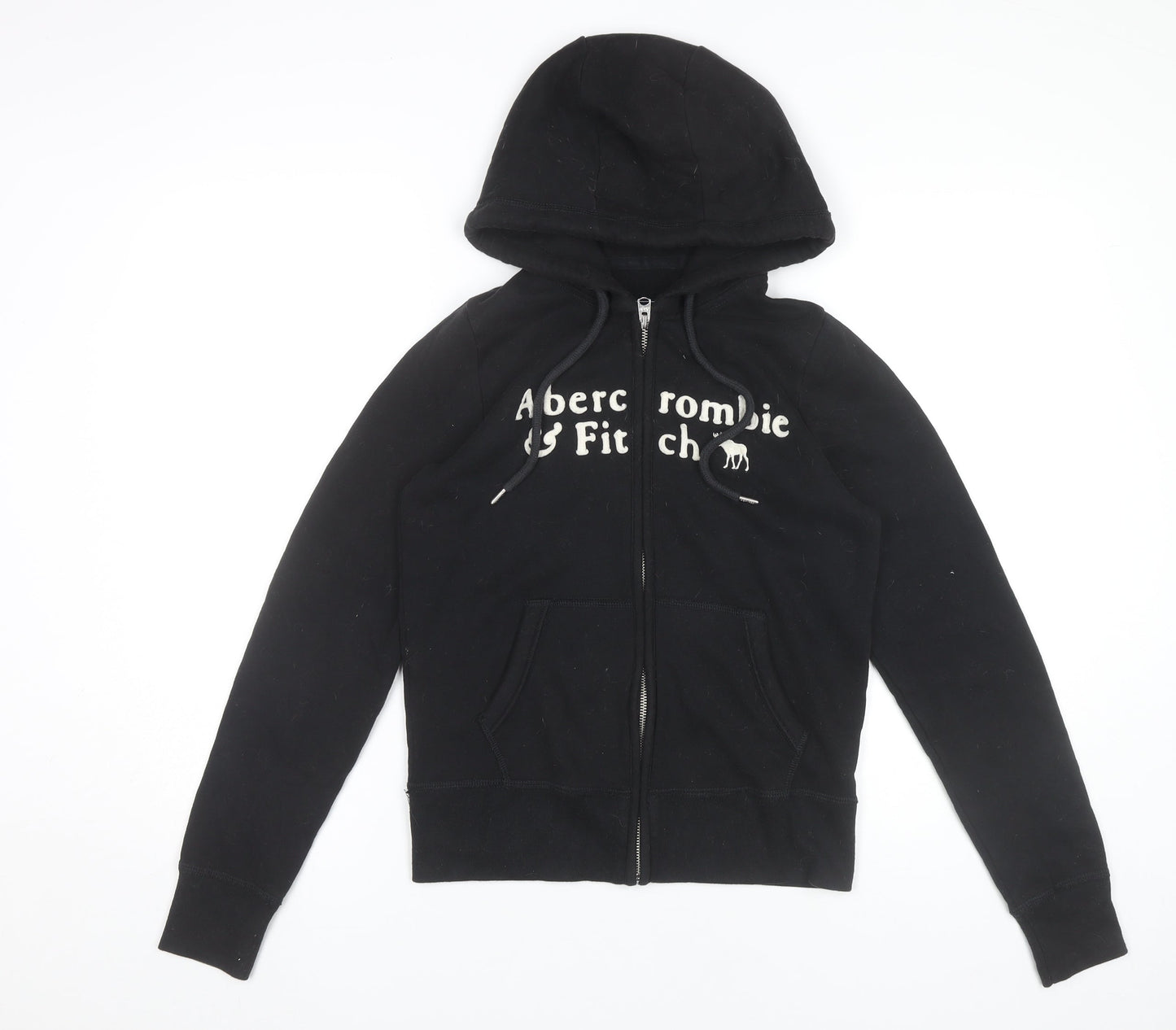 Abercrombie & Fitch Women’s Black Hoodie Sweatshirt Small Zip Up