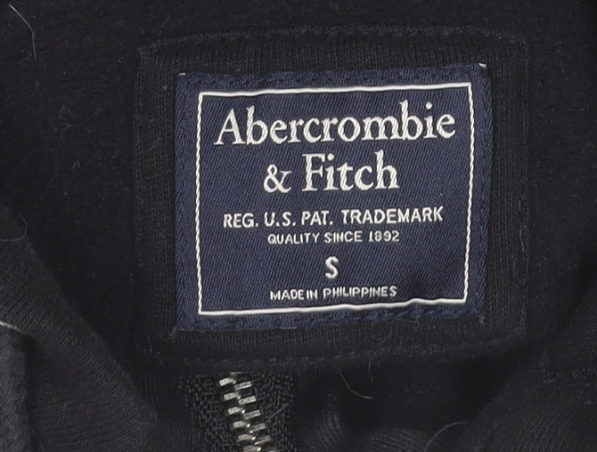 Abercrombie & Fitch Women’s Black Hoodie Sweatshirt Small Zip Up