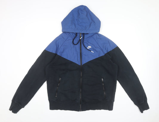 Nike Men’s Blue Black XL Hooded Full Zip Jacket