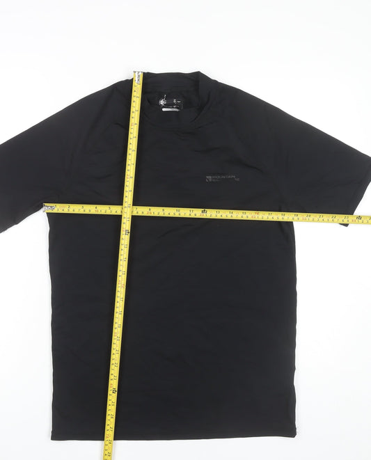 Mountain Warehouse Men’s Black L Athletic T-Shirt with UV Protection