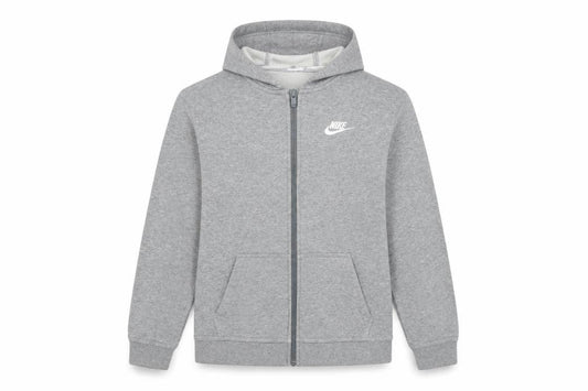 Nike Boys Grey XL Full Zip Hoodie Sweatshirt Jacket Cotton Blend