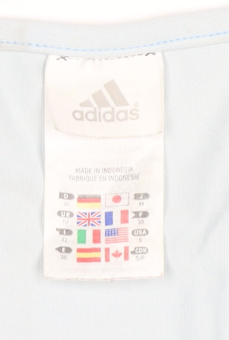 Adidas Womens Blue Tank Top Size 10 Scoop Neck Activewear