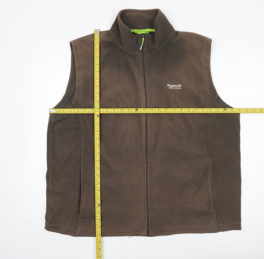 Regatta Men’s Brown 2XL Fleece Bodywarmer Waistcoat Outdoor Zip