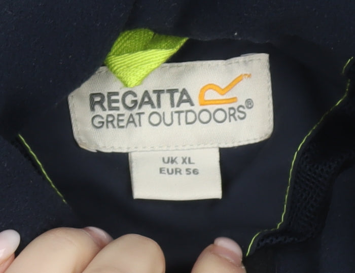 Regatta Men Blue XL Polyester Full Zip Outdoor Jacket