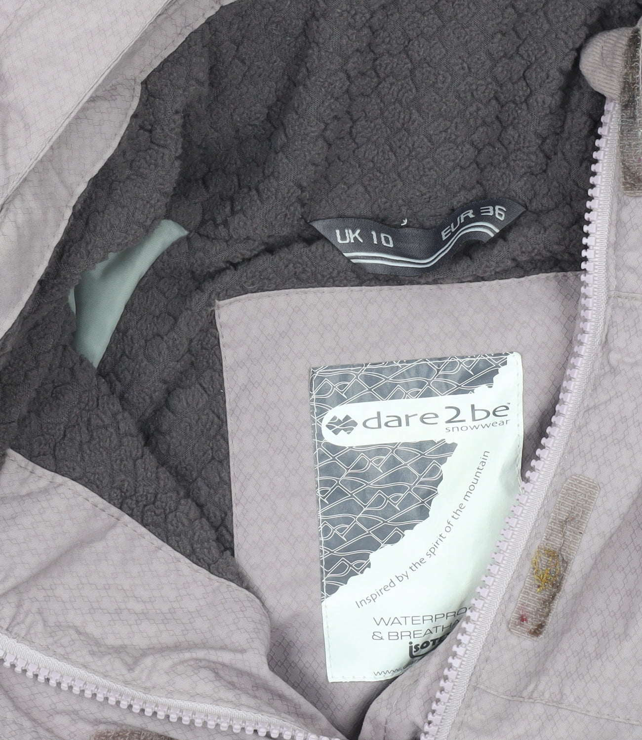 Dare 2b Women's Purple Ski Jacket UK 10 Waterproof Hooded Winter Coat