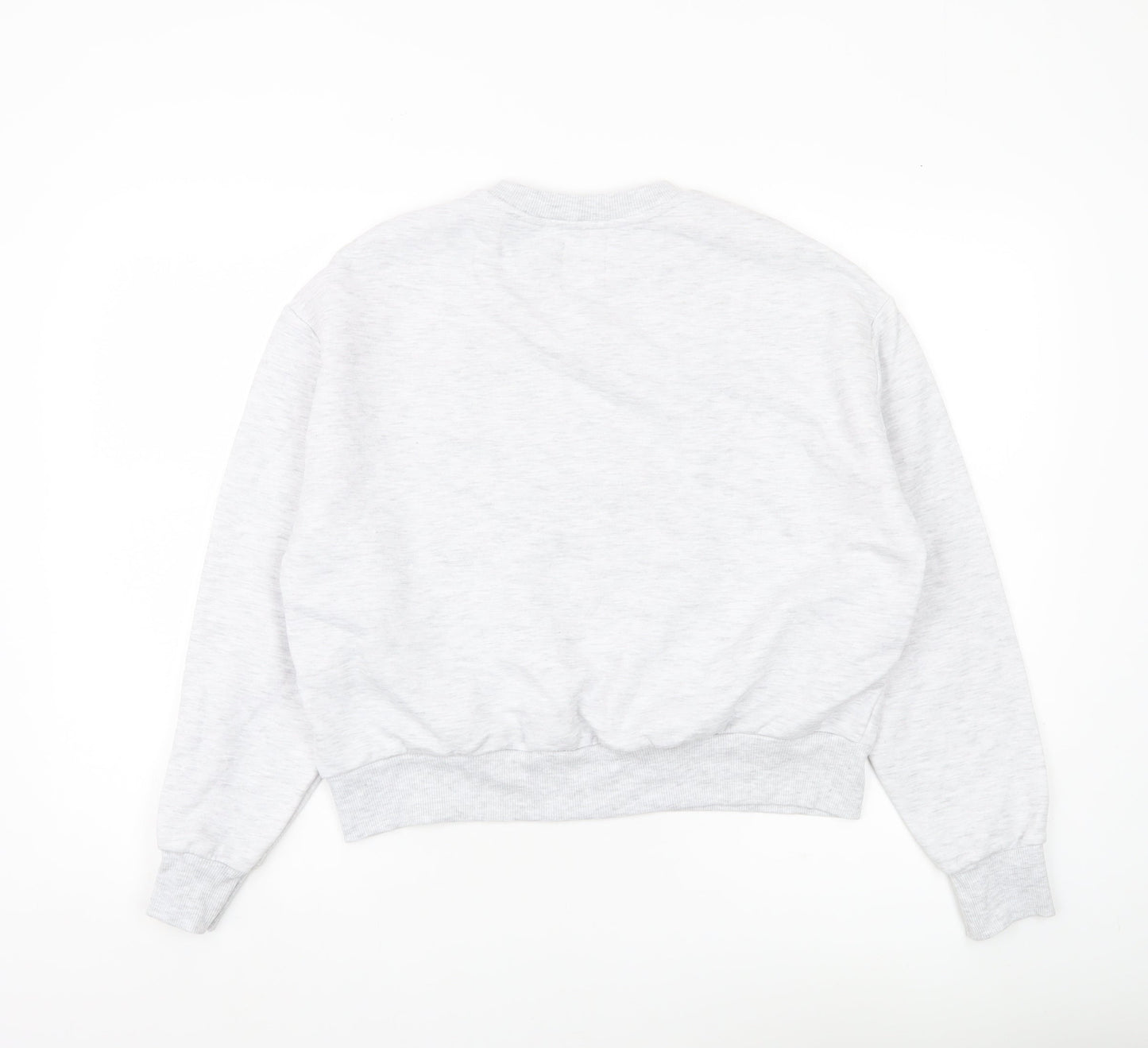 Pull&Bear Women’s Grey Graphic Print Sweatshirt Size S