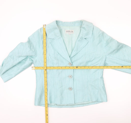 Gold by Michael H Women’s Blue Size 14 Single Breasted Suit Jacket