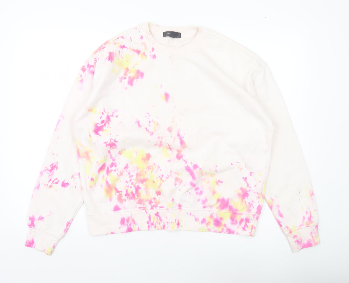 Primark Women’s Beige Multicoloured Tie Dye Sweatshirt Size S 10/12