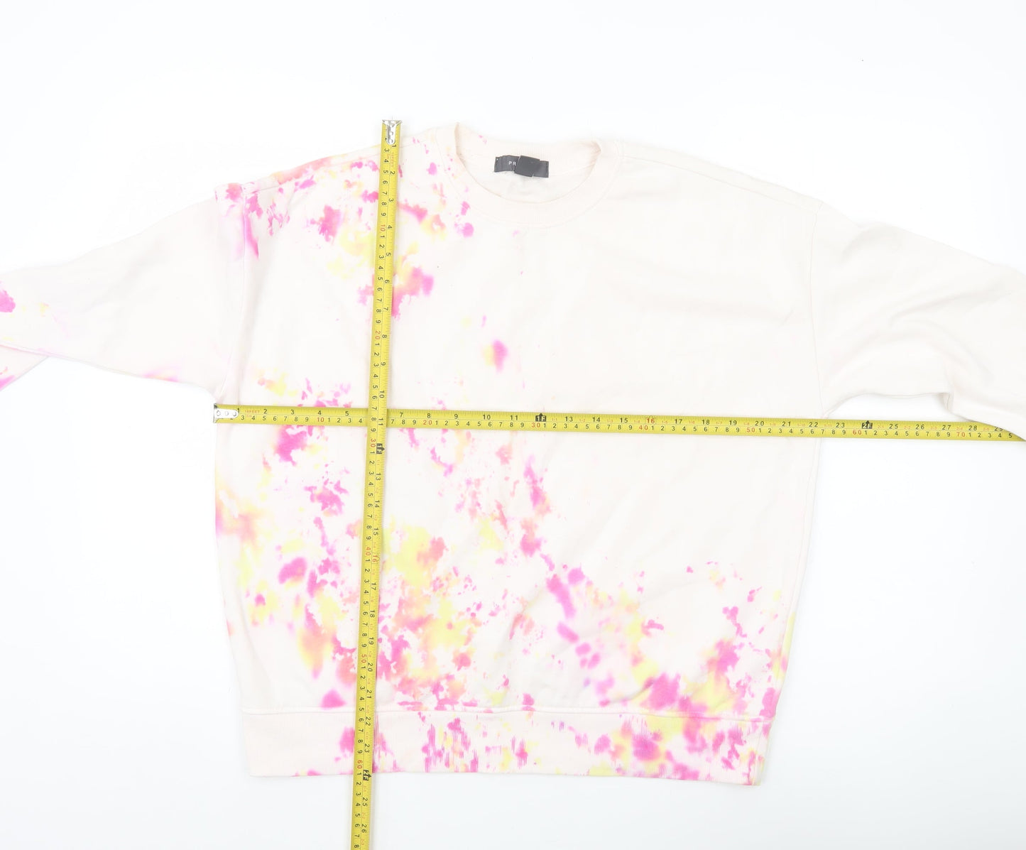 Primark Women’s Beige Multicoloured Tie Dye Sweatshirt Size S 10/12