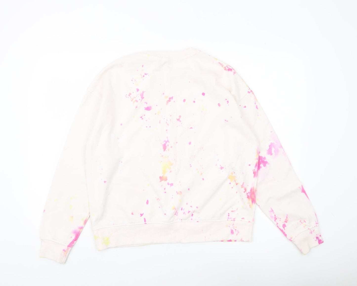 Primark Women’s Beige Multicoloured Tie Dye Sweatshirt Size S 10/12