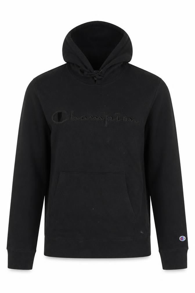 Mens UK M Regular Champion Black Pullover Hoodie