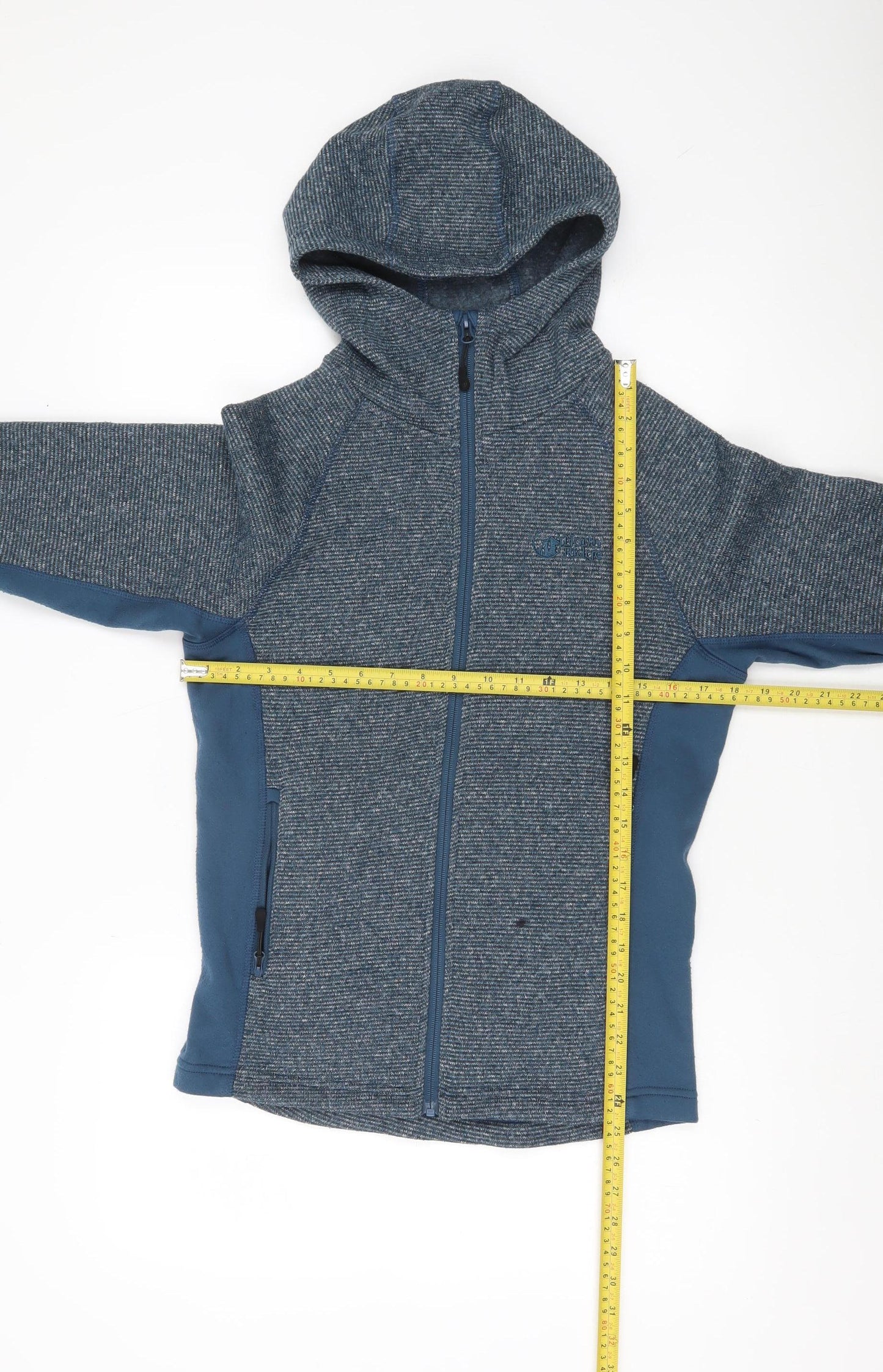 North Ridge Mens XS Blue Full Zip Hoodie Jacket Outdoor Fleece