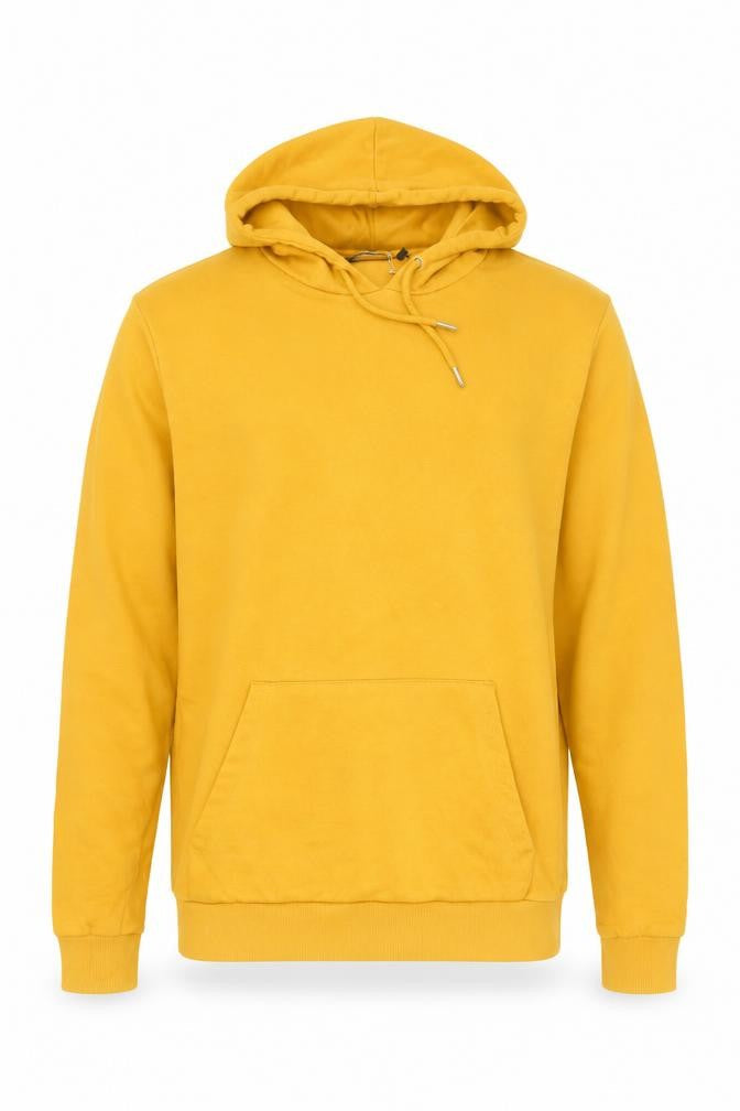 ASOS Men’s Yellow Pullover Hoodie Size M Cotton Fleece Casual Wear