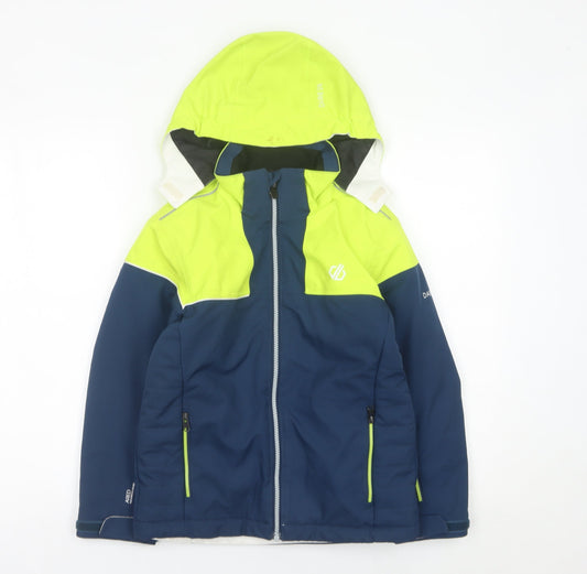 Dare 2B Boys Blue Green 7-8Y Ski Jacket Waterproof Padded Winter Coat