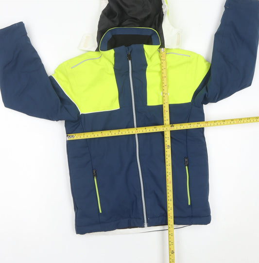 Dare 2B Boys Blue Green 7-8Y Ski Jacket Waterproof Padded Winter Coat