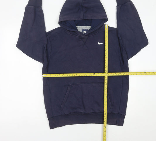 Nike Boys Blue Pullover Hoodie XL 13-14 Years Fleece Sweatshirt