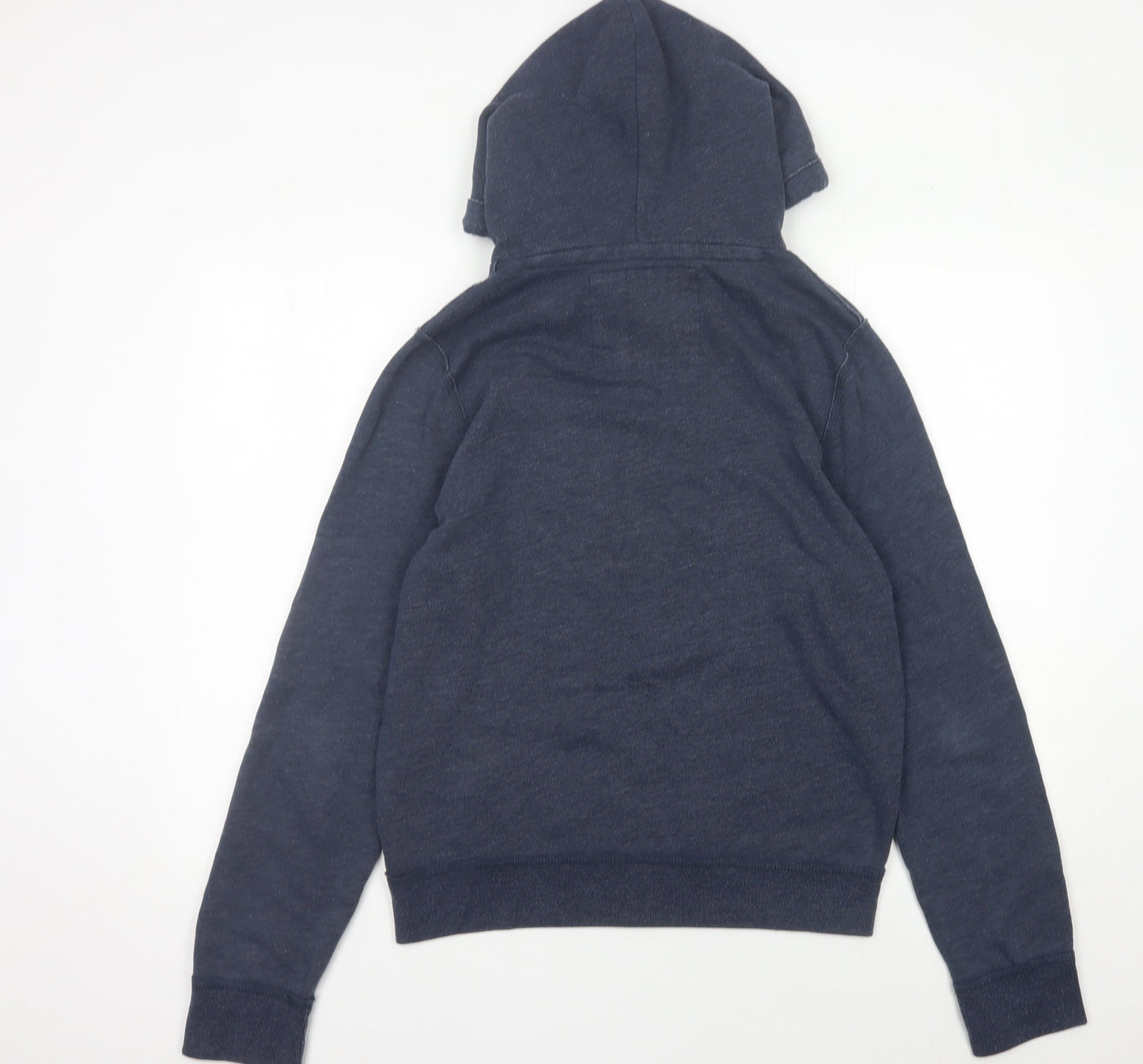 Abercrombie & Fitch Men’s Blue Pullover Hoodie L Logo Athletic Fit
