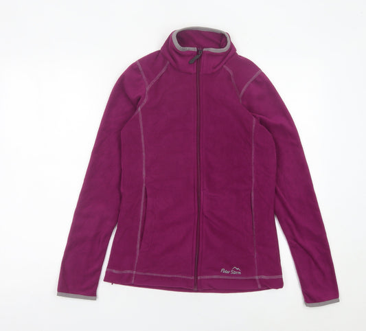 Peter Storm Women’s Purple Fleece Jacket Size 8 Full Zip Outdoor