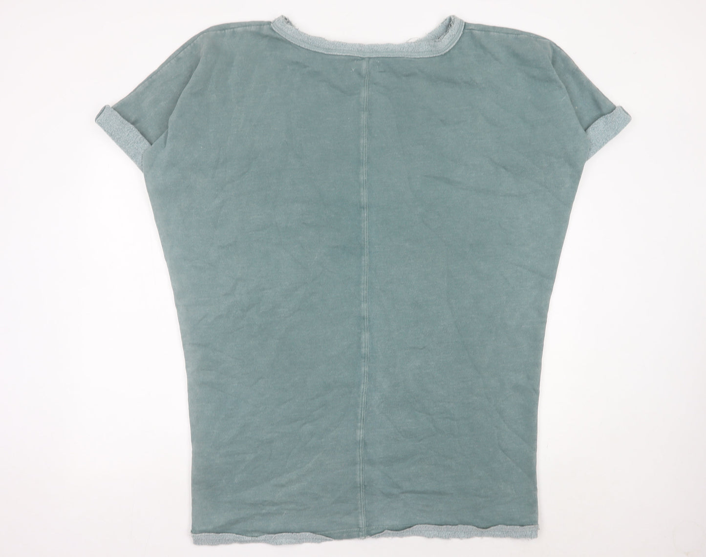 Silence + Noise Women’s Green T-Shirt Dress Size L Cotton Blend