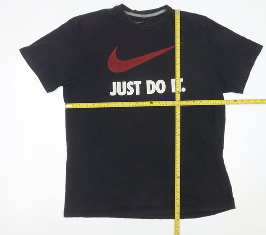 Nike Men's Black XL Just Do It Logo Sports Graphic T-Shirt