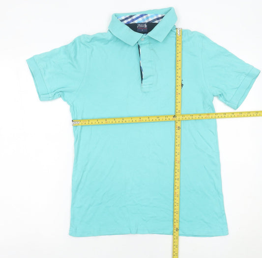 Ralph Lauren Men’s Blue Polo Shirt Size M Cotton Short Sleeve