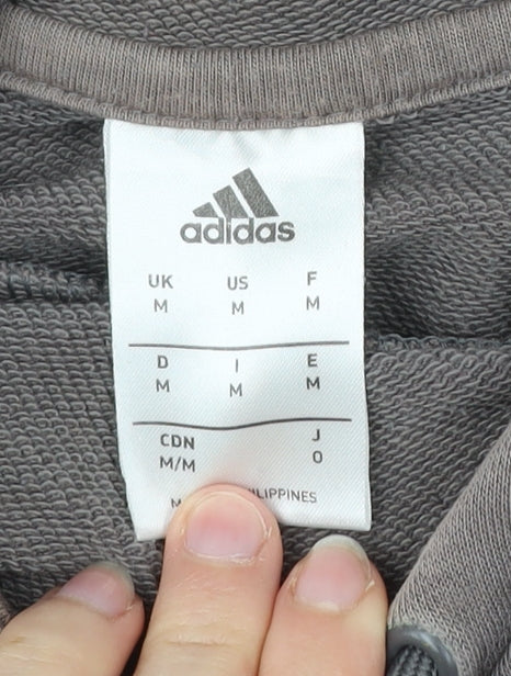 Adidas Men’s Grey Chelsea FC Hoodie Pullover Size M Football Sportswear