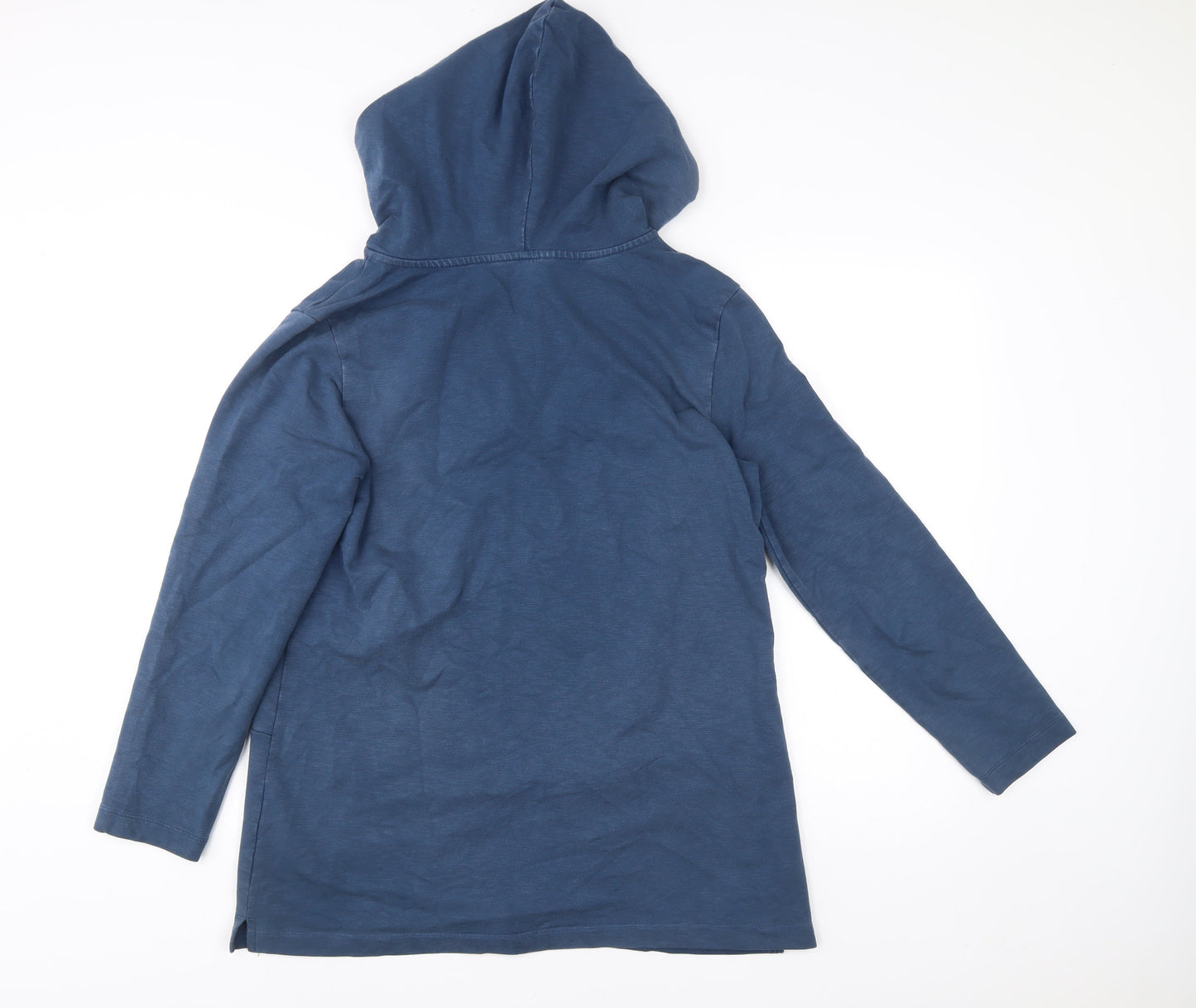 Seasalt Cornwall Women’s Blue Tunic Hoodie UK 14 Cotton Stretch