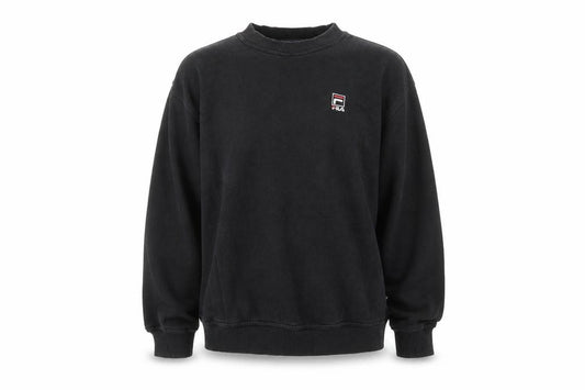 Mens UK M Regular FILA Black Pullover Sweatshirt