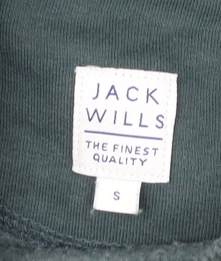 Jack Wills Men’s Green Logo Sweatshirt Pullover Crew Neck Size S