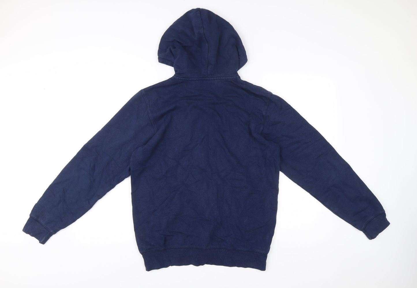 Adidas NEO Men’s Blue Full Zip Hoodie Size M Cotton Blend