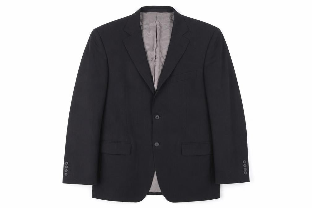 Marks and Spencer Mens Charcoal Grey Wool Suit Jacket 40in Chest Regular Fit