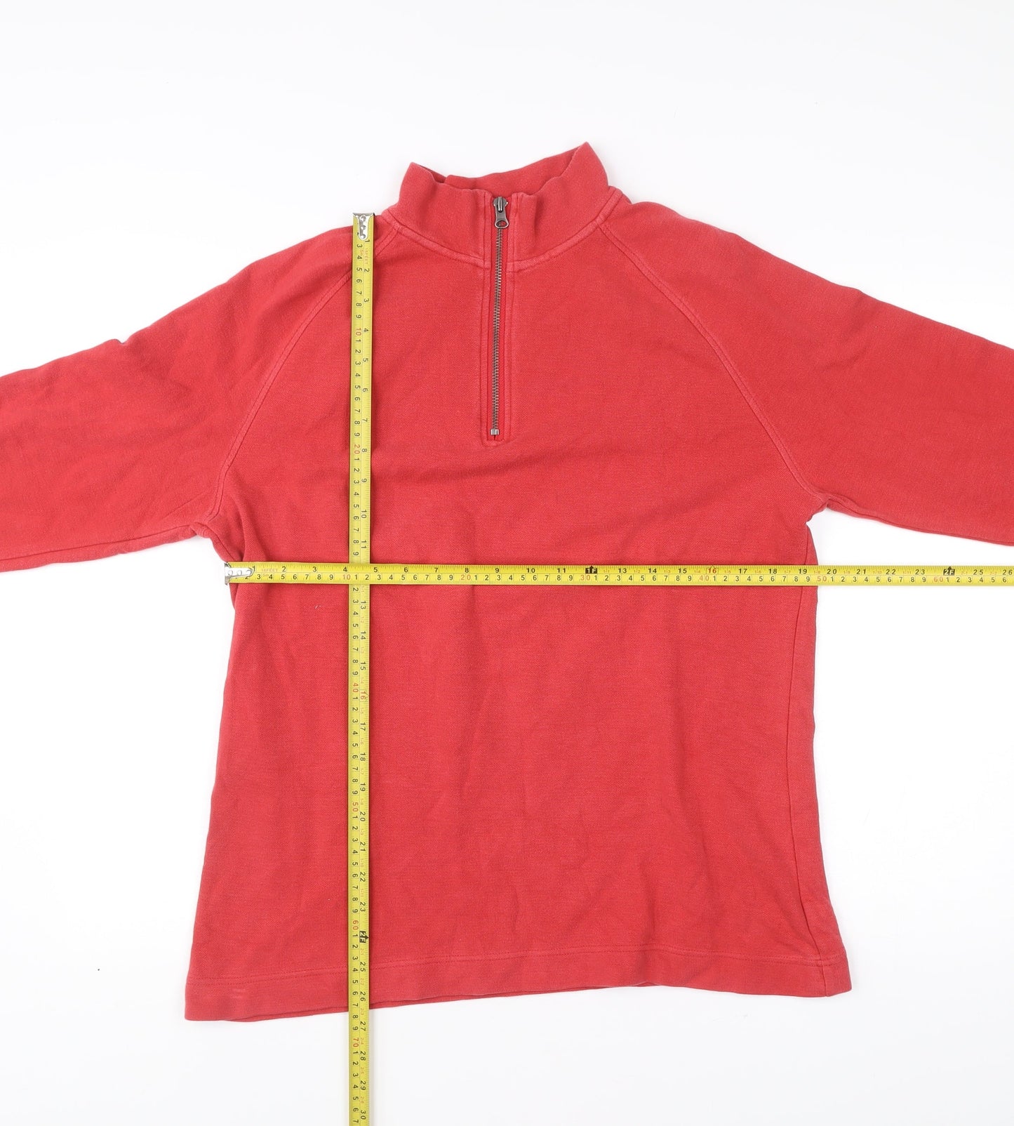 Gap Men’s Red 1/4 Zip Mock Neck Sweatshirt Size M Cotton