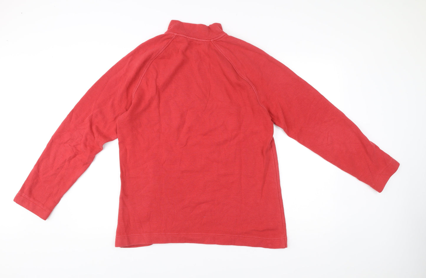 Gap Men’s Red 1/4 Zip Mock Neck Sweatshirt Size M Cotton
